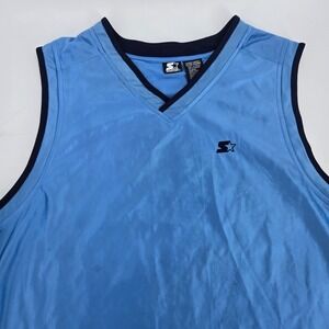 Starter Dazzle Basketball Jersey XL Carolina Blue Embroidered 71 Vintage 90s